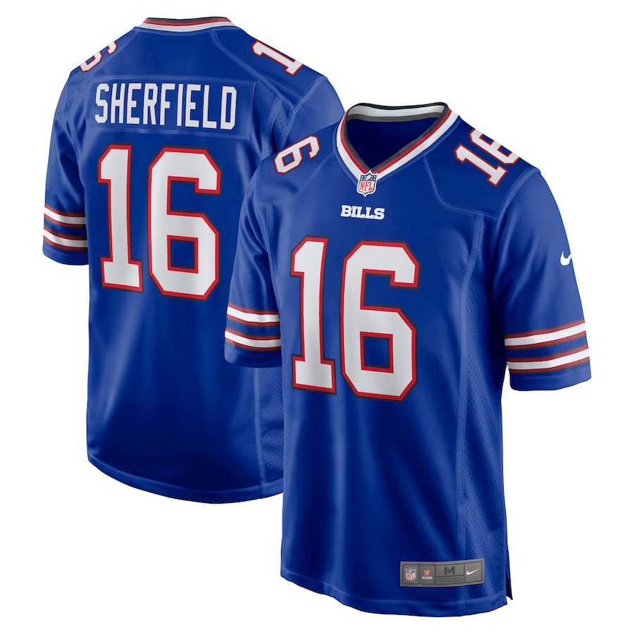 Men Buffalo Bills #16 Trent Sherfield Nike Royal Game Player NFL Jersey